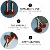 Hemoton 2pcs Cleaning Brush Toilet Bowl Cleaner Brush Toilet Scrubber tub Scrubber Cleaner Sponge Dish Coir pp view 3