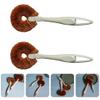 Hemoton 2pcs Cleaning Brush Toilet Bowl Cleaner Brush Toilet Scrubber tub Scrubber Cleaner Sponge Dish Coir pp view 4
