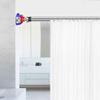 CXYGZLJ Free Punching Telescopic Rod, Curtain Bedroom Track, Bathroom Waterproof Rack, Kitchen Multi-Function Telescopic Rod, Fitness Horizontal Bar, Double Guarantee Pull Rod (Size : 110-130cm) view 2