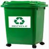 IGNIXIA Pack of 02 Recycle Sign Decals self Adhesive - Recycling Stickers Large 10 x 7 Inches Recycle Sticker for Trash can - Recycle Labels (Green & White) view 3