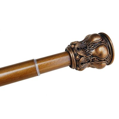 CXYGZLJ Shower Rail - Telescopic Shower Pole - Extendable Shower Rail - Metal Corner Bath Shower Rail Retro Style, Pull Rod (Size : 150-260cm)