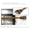 CXYGZLJ Shower Rail - Telescopic Shower Pole - Extendable Shower Rail - Metal Corner Bath Shower Rail Retro Style, Pull Rod (Size : 150-260cm) view 2