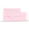 4pcs Bed Sheets Set 800 TC 100% Cotton Baby Pink King Size Bed Sheet Set Single Ply Long Staple Yarns-Bedding Set, Fits Mattress Upto 18''Deep Pocket view 2