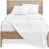 4pcs Bed Sheets Set 800 TC 100% Cotton Baby Pink King Size Bed Sheet Set Single Ply Long Staple Yarns-Bedding Set, Fits Mattress Upto 18''Deep Pocket view 3