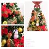Christmas Tree RENRUIRUI 4ft with Xmas Ornaments, for Home Farmhouse Office Hotel Shopping Mall view 4