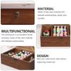 Retro Style Wooden Sewing Box Storage for Scissors Thread Embellishments Home Decor view 3