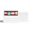 JCXPACK 24PCS 12 x 5 x 1.5 inches Auto-Popup One Piece Premium Macaron Boxes for 12, Cookie Boxes for Gift Giving, Bakery Box for Holiday Cookie Gift Sets view 2