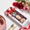 JCXPACK 50PCS 12 x 5 x 1.5 inches Auto-Popup One Piece Premium Cookie Boxes, Mini Strawberry Boxes, Bakery Box for Holiday Cookie Gift Sets view 3