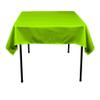 Spaces 100% Cotton Table Cover for Wedding/Kitchen Dinning Tabletop Decoration -(Rectangle) Tablecloth (60-Inch x 104-Inch, Parrot Green)- Machine Washable. view 1