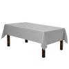 100% Cotton Table Cover for Wedding/Kitchen Dinning Tabletop Decoration -(Rectangle) Tablecloth (60-Inch x 120-Inch, Silver Grey)- Machine Washable. view 1