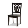 Baxton Studio Liese Modern and Contemporary Transitional Dark Brown Finished Wood 7-Piece Dining Set view 2