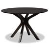 Baxton Studio Liese Modern and Contemporary Transitional Dark Brown Finished Wood 7-Piece Dining Set view 3