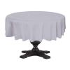100% Cotton Table Cover for Wedding/Kitchen Dinning Tabletop Decoration -(Round) Tablecloth (70-Inch Round, Silver Grey)- Machine Washable. view 1