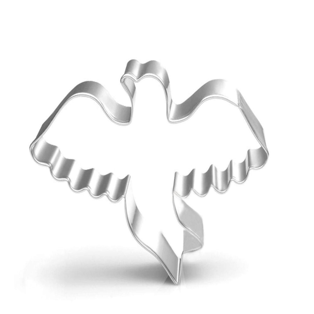WJSYSHOP Peace Dove Bird Shape Cookie Cutter