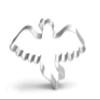WJSYSHOP Peace Dove Bird Shape Cookie Cutter view 1