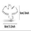 WJSYSHOP Peace Dove Bird Shape Cookie Cutter view 2