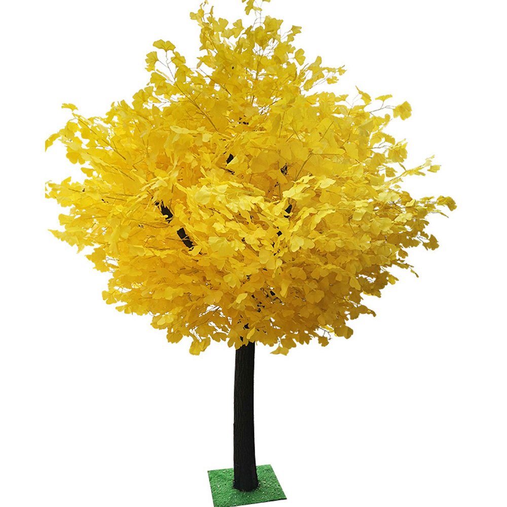 Artificial Aricot Tree Wishing Tree Blossom for Wedding,Restaurant,Market,Hotel(Yellow,Pack of 1) (6FT Tall/1.8M)