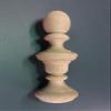 10 Tall x 2.5" Wide Wood Finial. Choice: Cherry-Mahogany-Hard Maple-Red Oak-Walnut-#22 (Mahogany) view 1
