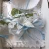OOKi- Flower Cross Baptism Candle Set Kit for Christenings with Shell - Spanish (Blue) view 2