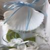 OOKi- Flower Cross Baptism Candle Set Kit for Christenings with Shell - Spanish (Blue) view 3