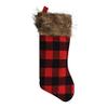 Set of 6 Pack Christmas House Red Buffalo Plaid Stockings, 18 inch view 2