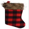 Set of 6 Pack Christmas House Red Buffalo Plaid Stockings, 18 inch view 3