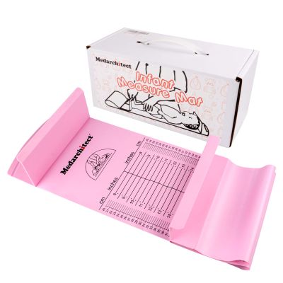 Medarchitect Baby Height Measuring Mat, Infantometer Ruler, Growth Height Chart for Newborns, Toddlers, Infants, Home Use and House Visits - Pink