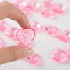 Red Acrylic Heart Translucent Hearts Shaped Crystals Gems for Table Scatter, Valentine's Day, Wedding, Artwork, Birthday Party Decoration, Favor Vase Filler (150 Pieces) (Pink) view 3