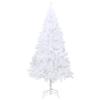 FAMIROSA Artificial Christmas Tree with Thick Branches, Full PVC Xmas Tree White with Metal Stand for Indoor and Outdoor Use 70.9" x 37.4" view 2