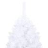 FAMIROSA Artificial Christmas Tree with Thick Branches, Full PVC Xmas Tree White with Metal Stand for Indoor and Outdoor Use 70.9" x 37.4" view 3