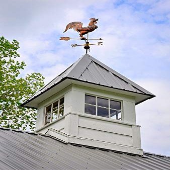 Home Comforts Barn Cupola Farm Antique Rooster Weather Vane-20 Inch By 30 Inch Laminated Poster With Bright Colors And Vivid Imagery-Fits Perfectly In Many Attractive Frames