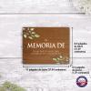 LifeSong Milestones Personalized Funeral Guest Book Wooden Spanish Memorial Guestbook Celebration of Life Guest Book Remembrance in Loving Memory Keepsake 8.5 x 11 (Cherry) view 4