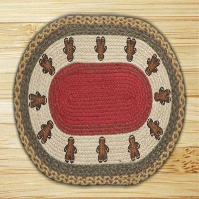 PalaceDesigns Capitol Importing Gingerbread Men - 20 in. x 30 in. Oval Patch