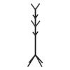 Offex 70" H Black Matte Finish Modern Industrial Style 4-Tier Entryway Freestanding Hall Tree Hanger with 8 Hooks view 1