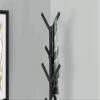 Offex 70" H Black Matte Finish Modern Industrial Style 4-Tier Entryway Freestanding Hall Tree Hanger with 8 Hooks view 3