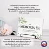 LifeSong Milestones Personalized Funeral Guest Book Wooden Spanish Memorial Guestbook Celebration of Life Guest Book Remembrance in Loving Memory Keepsake 8.5 x 11 (White) view 3