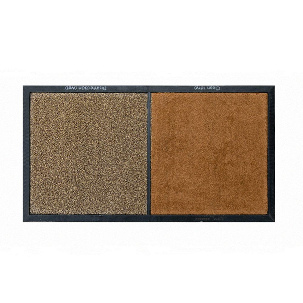 HAPYLY Disinfection Floor Pad Mat Sanitizing Floor Mat Multifunction Entrance Mat Footbath Mat RugShoe Mat Home Hotel (Brown)