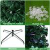 7FT Small Light Fiber Optic Christmas Tree 290 Branches Artificial Christmas Tree with LED Small Light & 58 Acrylic Snowflakes view 4