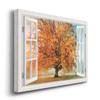 Renditions Gallery Autumn's Passion Open Window Wall Art, Large Fall Tree Artwork, Beautiful Nature, 18 in Hx27 in W, Made in America Print (AZS-WC11-14857W-R-MK) view 2
