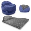 CordaRoy's NEST Gaming Bean Bag Chair-Convertible Bean Bag Chair -Washable Chenille Cover with Pockets for Remote,Controllers-for Living Room,Basement-Full Size-Navy|Made in The USA view 1