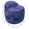 CordaRoy's NEST Gaming Bean Bag Chair-Convertible Bean Bag Chair -Washable Chenille Cover with Pockets for Remote,Controllers-for Living Room,Basement-Full Size-Navy|Made in The USA view 3