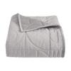 Five Queens Court Bradley Abstract Mid Century Modern Velvet Quilt Coverlet, Grey, Full/Queen, 90X90 view 1