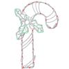 17" Candy Cane Wire Silhouette with LED Lights view 1