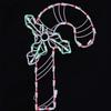 17" Candy Cane Wire Silhouette with LED Lights view 2