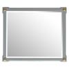 Acme House Marchese Wooden Frame Mirror with Beveled Edge in Pearl Gray view 1
