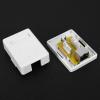 Oumefar 2pcs RJ45-8P8C CAT6 Mount Box Desktop Information Junction Box Single Port Shielded Networks Mounted view 4
