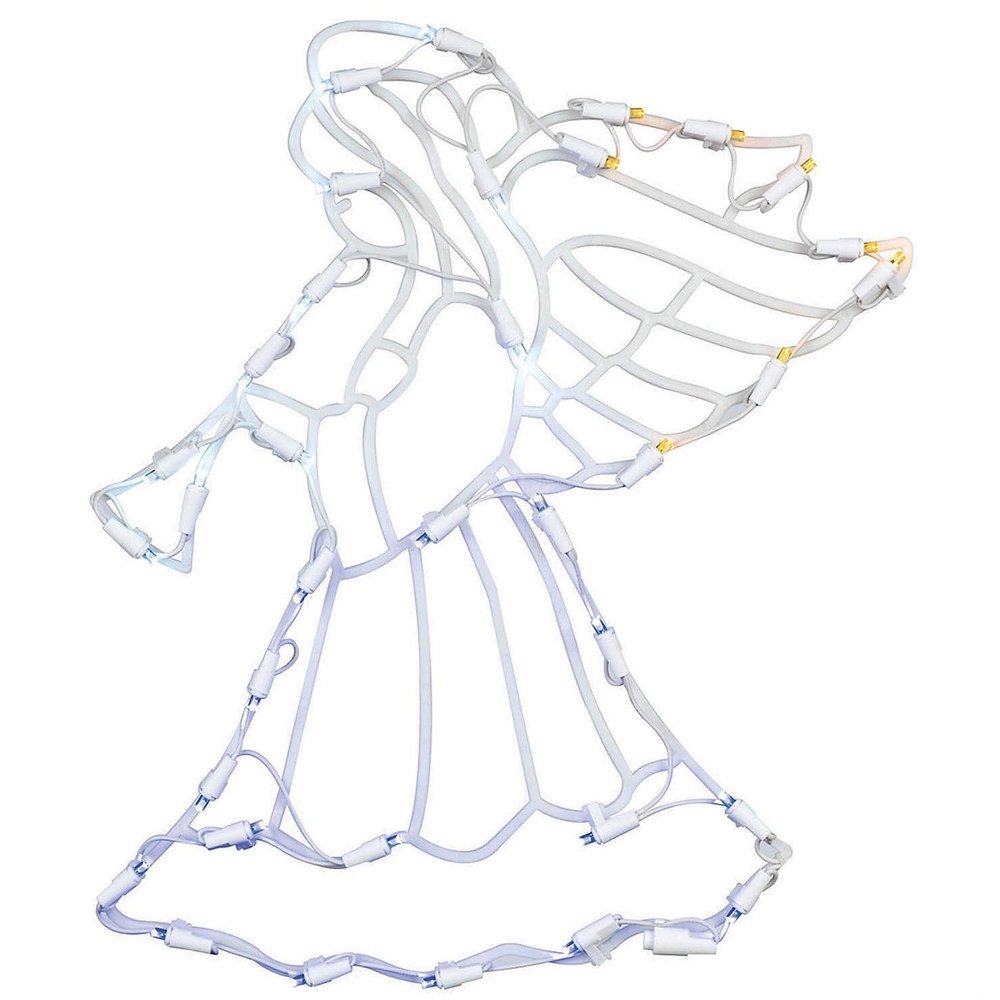 17" Angel Wire Silhouette with LED Lights