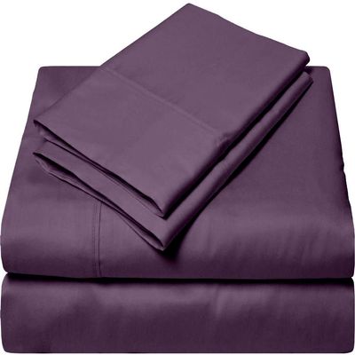 Giza-Egyptian-Dreams-Set-My-Sheet-&-Pillow, 100% Giza Egyptian 1000 Thread Count Cotton, 12"-15" Deep Pockets |RV King, Plum Color| 4-PC Sheet Set, Soft Breathable Bedsheets