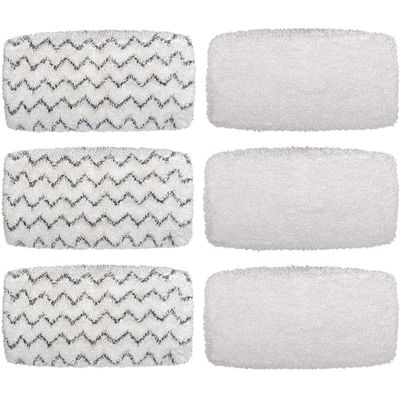 Flammi Steam Mop Pads for Bissell PowerFresh Vac & Steam Series - 6 Pack, Compatible with 2747A, 1132, 1543, 1632, 1652 Models, Hard Floor Mop