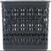 Weave Design Plastic Bin Small-Black, 9.875"L X 7.375"W X 4"H view 1